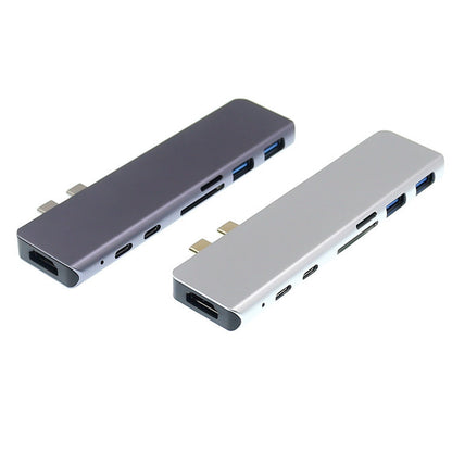Compatible with Apple, Dual Type-C Hub Adapter for Macbook Pro & Air