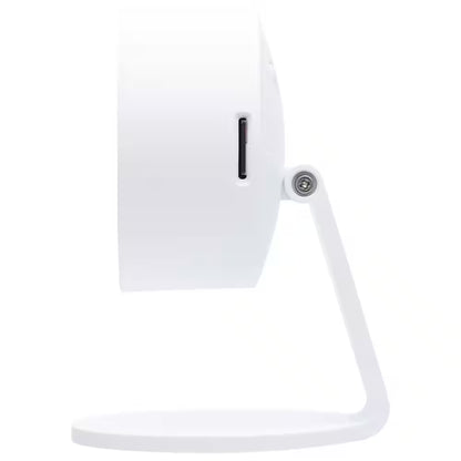 Starfish Wireless Smart Indoor Plug-In Security Camera with Color Night Vision Two-Way Talk, White