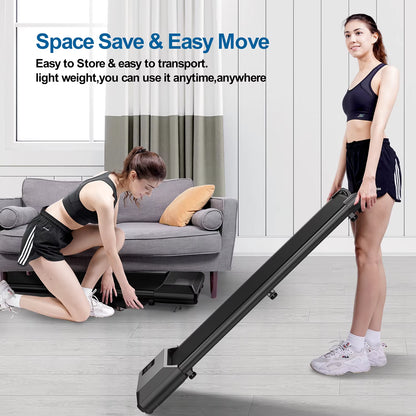 350Lbs Treadmill for Home 2.5HP Treadmills Walking Pad LCD Digital Data Display 2In1 Walking Running Fitness Exercise Machine